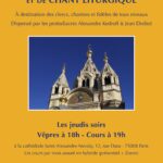 Cours d'ordo et de chant liturgique à la cathédrale Saint-Alexandre-Nevsky (cycle 2025-2026)