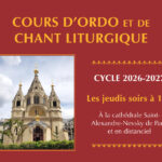 Cours d’ordo et de chant liturgique à la cathédrale Saint-Alexandre-Nevsky (2026-2027)